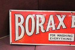 Borax Extract Of Soap For Washing Everything Tin Advertising Sign