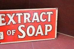 Borax Extract Of Soap For Washing Everything Tin Advertising Sign
