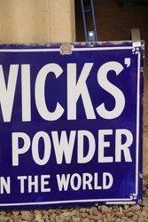 Borwicks Baking Powder Enamel Advertising Sign 