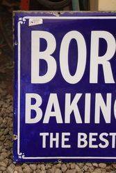 Borwicks Baking Powder Enamel Advertising Sign 