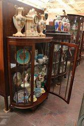 Bow Fronted Display Cabinet 