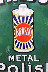 Brasso Metal Polish Enamel Sign 