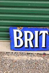 British Oak Enamel Advertising Sign