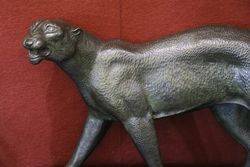 Bronze Big Cat   Unsigned  but from the Bugattiesque School C1920