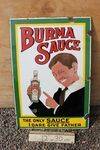 Burma Sauce Enamel Sign