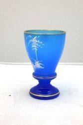 C190010 Blue Glass Goblet