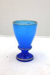 C190010 Blue Glass Goblet