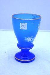 C190010 Blue Glass Goblet