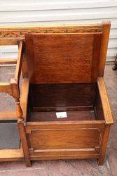 C1920and39s Oak Hall Seat Stick Stand  