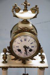 C19th French Marble + Gilt 3 Piece Clock Set
