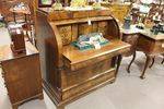 C19th German Beadamire Cylinder Desk