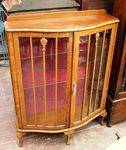 C20th Century Bowfront 2 Door Display Cabinet