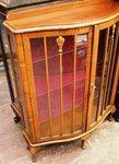 C20th Century Bowfront 2 Door Display Cabinet