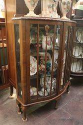 C20th Century Bowfront 2 Door Display Cabinet