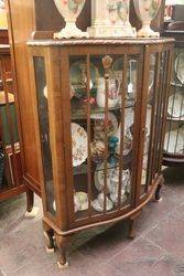 C20th Century Bowfront 2 Door Display Cabinet