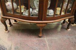 C20th Century Bowfront 2 Door Display Cabinet