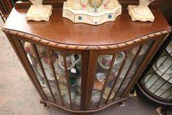 C20th Century Bowfront 2 Door Display Cabinet