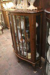 C20th Century Bowfront 2 Door Display Cabinet