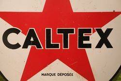 Caltex Enamel Advertising Sign 