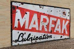 Caltex Marfak Lubrication Enamel Advertising Sign 