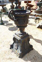 Capri Cast Iron Urn And Base 