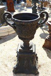 Capri Cast Iron Urn And Base 