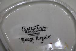 Carlton Ware Rouge Royale Leaf Shaped Plate 