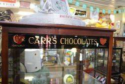 Carrs Chocolate Advertising Display Cabinet