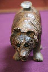 Carved Bear InkWell