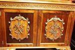 Carved Mahogany 2 Door Bookcase