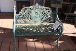 Cast Iron 2 Seater Cameo Bench    