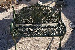 Cast Iron 2 Seater Cameo Bench    