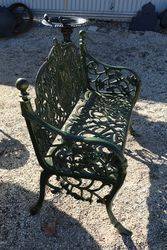 Cast Iron 2 Seater Cameo Bench    