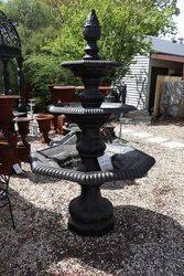 Cast Iron 3 Tier Granada Fountain