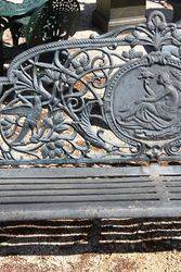 Cast Iron Cameo Bench  