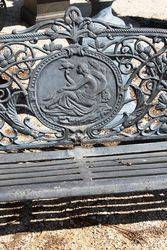 Cast Iron Cameo Bench  