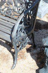 Cast Iron Cameo Bench  