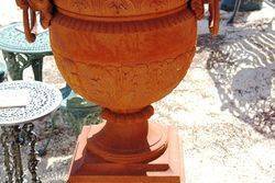 Cast Iron Carmen Urn And Dorchester Base 