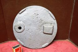 Cast Iron Embossed Shell Tank Lid Cover 