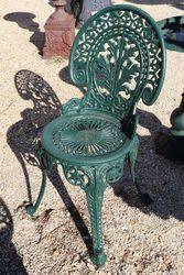 Cast Iron Green 5 Piece Garden Setting