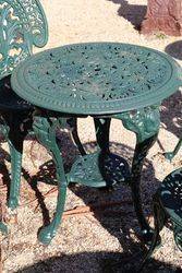 Cast Iron Green 5 Piece Garden Setting