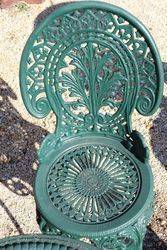 Cast Iron Green 5 Piece Garden Setting