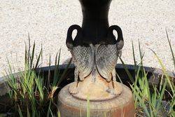 Cast Iron Heron 3 Tier Water Fountain + Pond