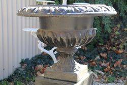 Cast Iron Sonte Prima Urn and Base