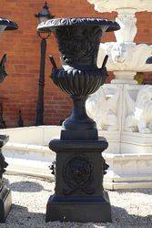 Cast Iron Toulon Urn And Base 