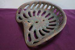 Cast Iron Tractor Seat  