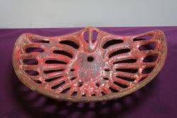 Cast Iron Tractor Seat  