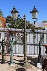 Cast Iron Tudor 2 Branch Garden Lamp