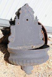 Cast Iron Wall Fountain