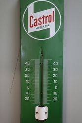 Castrol Enamel Thermometer Sign 